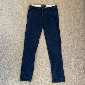 Abercrombie & Fitch Pants, 30 W, 34 L, Dark Blue